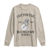 Funny Easter Day Cottontail Egg Delivery Service Long Sleeve Shirt Bunny Rabbit