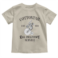 Funny Easter Day Cottontail Egg Delivery Service Toddler T Shirt Bunny Rabbit