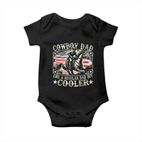 Funny Cowboy Dad Like A Regular Dad But Cooler Baby Onesie Western Country Dad Father's Day