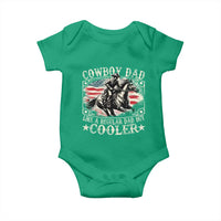Funny Cowboy Dad Like A Regular Dad But Cooler Baby Onesie Western Country Dad Father's Day