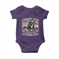 Funny Cowboy Dad Like A Regular Dad But Cooler Baby Onesie Western Country Dad Father's Day