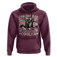 Funny Cowboy Dad Like A Regular Dad But Cooler Hoodie Western Country Dad Father's Day