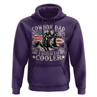 Funny Cowboy Dad Like A Regular Dad But Cooler Hoodie Western Country Dad Father's Day