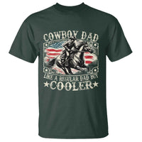 Funny Cowboy Dad Like A Regular Dad But Cooler T Shirt Western Country Dad Father's Day