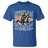 Funny Cowboy Dad Like A Regular Dad But Cooler T Shirt Western Country Dad Father's Day