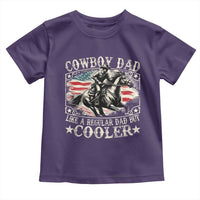 Funny Cowboy Dad Like A Regular Dad But Cooler Toddler T Shirt Western Country Dad Father's Day
