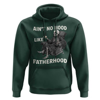Funny Ain't No Hood Like Fatherhood Hoodie Skeleton Dad Father's Day