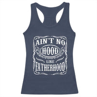 Aint No Hood Like Fatherhood Racerback Tank Top Dad Jokes Fathers Day