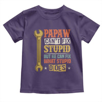 Funny Papaw Can't Fix Stupid But He Can Fix What Stupid Does Toddler T Shirt Grandpa Father's Day