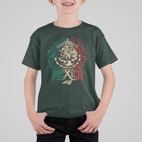 Hecho En Mexico T Shirt For Kid Mexican Pride Aztec Eagle