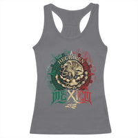 Hecho En Mexico Racerback Tank Top Mexican Pride Aztec Eagle