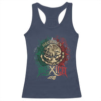 Hecho En Mexico Racerback Tank Top Mexican Pride Aztec Eagle