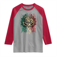Hecho En Mexico Raglan Shirt Mexican Pride Aztec Eagle