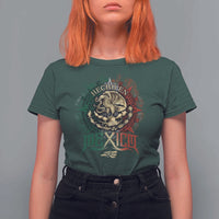 Hecho En Mexico T Shirt For Women Mexican Pride Aztec Eagle