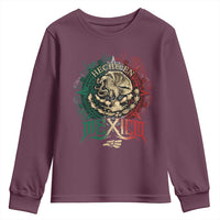 Hecho En Mexico Youth Sweatshirt Mexican Pride Aztec Eagle