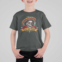 Funny Mexico Lindo Y Querido T Shirt For Kid Mexican Pride Vintage Sombrero Hat Skull