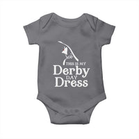 Funny This Is My Derby Day Dress Baby Onesie Horse Racing Fascinator Hat