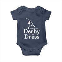 Funny This Is My Derby Day Dress Baby Onesie Horse Racing Fascinator Hat