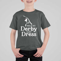 Funny This Is My Derby Day Dress T Shirt For Kid Horse Racing Fascinator Hat