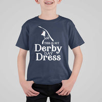 Funny This Is My Derby Day Dress T Shirt For Kid Horse Racing Fascinator Hat