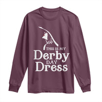 Funny This Is My Derby Day Dress Long Sleeve Shirt Horse Racing Fascinator Hat