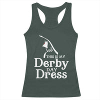 Funny This Is My Derby Day Dress Racerback Tank Top Horse Racing Fascinator Hat