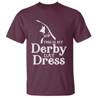 Funny This Is My Derby Day Dress T Shirt Horse Racing Fascinator Hat
