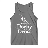 Funny This Is My Derby Day Dress Tank Top Horse Racing Fascinator Hat