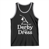 Funny This Is My Derby Day Dress Tank Top Horse Racing Fascinator Hat
