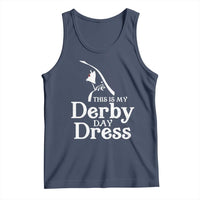 Funny This Is My Derby Day Dress Tank Top Horse Racing Fascinator Hat