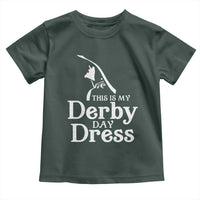 Funny This Is My Derby Day Dress Toddler T Shirt Horse Racing Fascinator Hat
