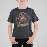 Funny Giddy Up Madafakas T Shirt For Kid Derby Humor Horse Racing