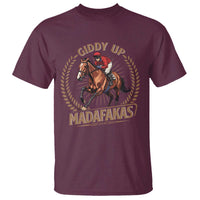 Funny Giddy Up Madafakas T Shirt Derby Humor Horse Racing