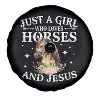 Just A Girl Who Loves Horses And Jesus Spare Tire Cover Christian Girls Horse