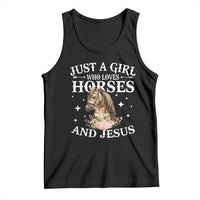 Just A Girl Who Loves Horses And Jesus Tank Top Christian Girls Horse