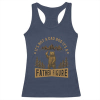Funny It's Not A Dad Bod It's A Father Figure Racerback Tank Top Bear Beer Father's Day