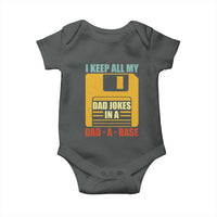 Funny I Keep All My Dad Jokes In A Dad A Base Baby Onesie Father's Day