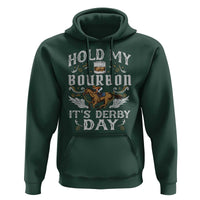Funny Hold My Bourbon It's Derby Day Hoodie Horse Racing