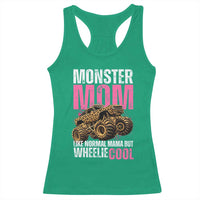 Monster Mom Like Normal Mama But Wheelie Cool Racerback Tank Top Monster Truck Mama