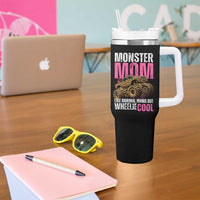 Monster Mom Like Normal Mama But Wheelie Cool Tumbler With Handle Monster Truck Mama