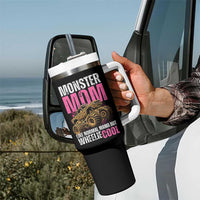 Monster Mom Like Normal Mama But Wheelie Cool Tumbler With Handle Monster Truck Mama