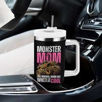 Monster Mom Like Normal Mama But Wheelie Cool Tumbler With Handle Monster Truck Mama