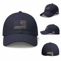 Knower Of Stuff Fixer Of Things Baseball Cap Funny Handyman Dad Husband Vintage American Flag