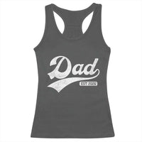 Dad Est 2026 Racerback Tank Top Funny New Dad Baby Announcement