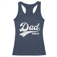 Dad Est 2026 Racerback Tank Top Funny New Dad Baby Announcement