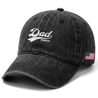 Dad Est 2026 Washed Cotton Baseball Cap Funny New Dad Baby Announcement