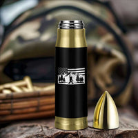 Patriotic Bigfoot American Flag in Forest Bullet Tumbler