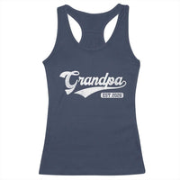 Grandpa Est 2026 Racerback Tank Top New Grandpa Paternity Father's Day