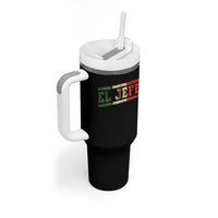 El Jefe Tumbler With Handle Funny Mexican Boss Spanish Slang