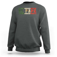 El Papa Funny Mexican Dad Sweatshirt Mexico Vintage Flag Father's Day